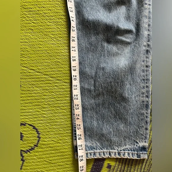 Everlane The Relaxed Straight Jean Size 30 Bottom Fly Vintage Wash Mid Rise - Picture 11 of 11